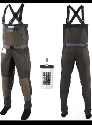 HotSrace Chest Waders Waterproof Breathable Stockingfoot Size M - Image 1 of 2