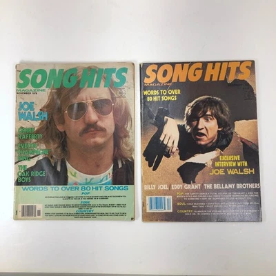 Song Hits Magazine LOT of 2 - Nov 1978 & Dec 1983 - Joe Walsh Covers - Image 1 of 4