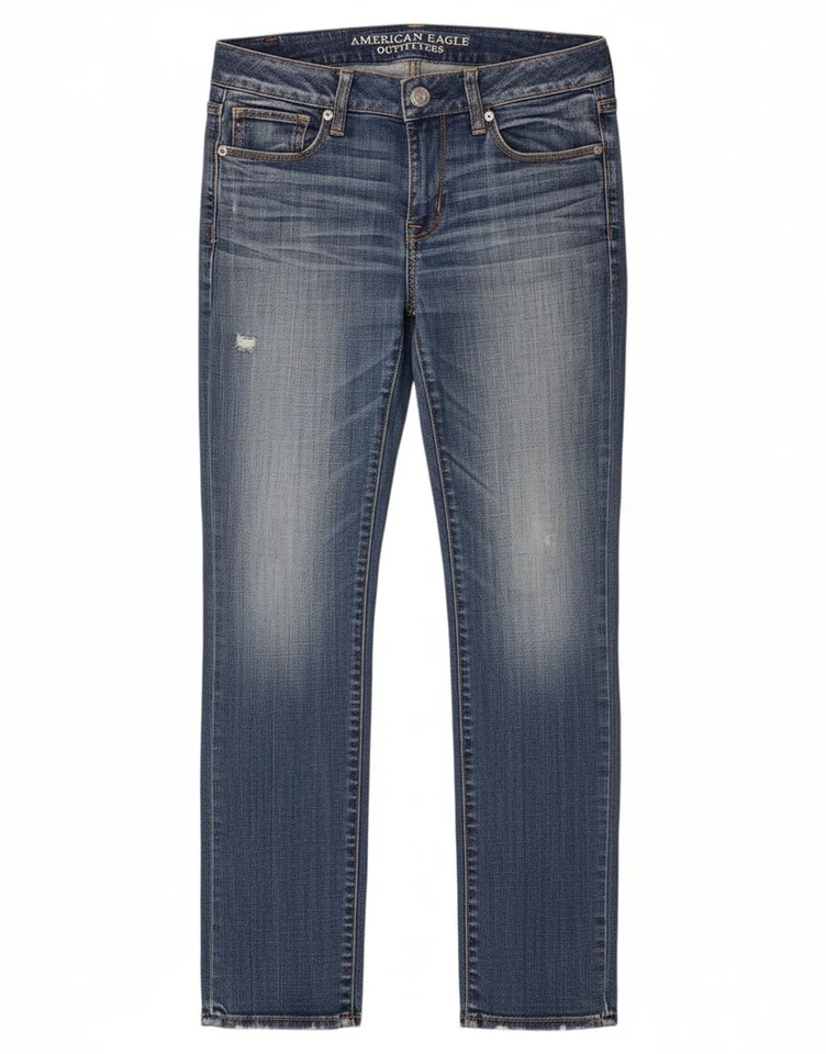 American Eagle Damen Skinny Jeans US 6 Medium W32 L31 blau Baumwolle BM28 - Bild 1 von 4