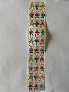 Vintage Sandylion Pearly Shiny Iridescent Bunnies Ballerinas Stickers 5 Modules - Picture 1 of 2