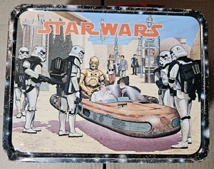 Vtg 1977 Star Wars Movie 1st Year Issue Metal School Lunchbox (No Thermos) 70s! - Picture 1 of 12