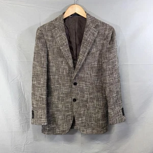 SuitSupply Blazer Herren 46 Braun Grau Tweed Slim Fit Italienischer Stoff Sport Mantel - Bild 1 von 14