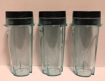 3 Ninja Blender Single Serve Cups 16oz BL780 BL770 BL660 BL663 BL740 - Image 1 of 4