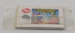 Post Super Golden Crisp Cereal Adventures Sugar Bear Double Motion Flip Book NIP - Picture 1 of 2