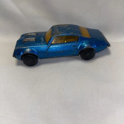 1975 MATCHBOX SUPERFAST NO.4 VINTAGE PONTIAC FIREBIRD LESNEY ENGLAND AQUA - Image 1 of 3