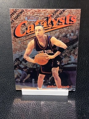 John Starks 1997-98 Topps Finest Bronze Catalizadores #88 C19 Con Recubrimiento Foto 1 de 2
