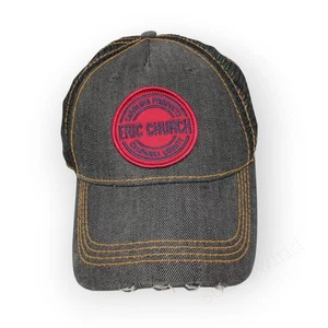 EricChurch Parche Sombrero Distress Denim Snapback Malla Camionero Iglesia Coro Envío Gratis  - Imagen 1 de 13