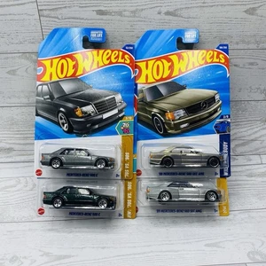Lot of 4 Hot Wheels Mercedes-Benz 500 E and '89 560 SEC AMG Widebody Box Ships - Picture 1 of 14