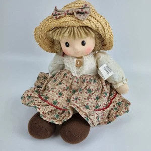 Beautiful Wind Up Vintage Rag Doll That Plays Music And Head Moves see VIDEO - Picture 1 of 5