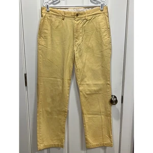 Pantalones chinos Polo Ralph Lauren para hombre calce clásico amarillos talla 34x30 - Imagen 1 de 6