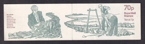 GB QEII folded booklet FD4A Dry Stone Walling selvedge LEFT VG to fine perfs - Picture 1 of 2