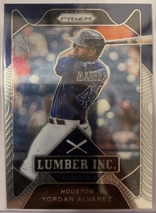 2021 Panini Prizm YORDAN ALVAREZ Lumber Inc Insert Silver Prizm #LI10 ASTROS