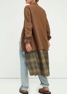 Free People NWT Size Large Jax Tailored Blazer/ Flannel Jacket New - Picture 1 of 3