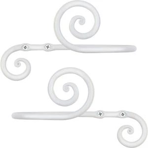 Soportes decorativos para cortinas | Juego de 2 | Corbatas para cortinas de ventana de hierro forjado - Imagen 1 de 7