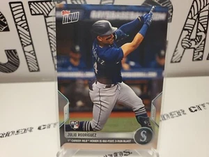 Julio Rodriguez 2022 Topps Now #112 🔥 RC 1st MLB HR 🔥 Seattle Mariners Rookie - Picture 1 of 2