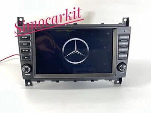 AUTORADIO ANDROID 12 NAVIGATORE PER MERCEDES BENZ CLASSE C W203 C220 C230 C240 - Foto 1 di 7