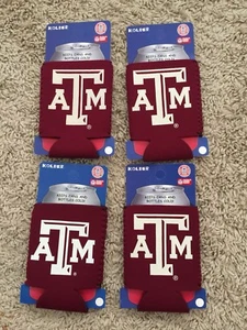 Lot of 4 Texas A&M Aggies Collapsible Can Cooler - Picture 1 of 1