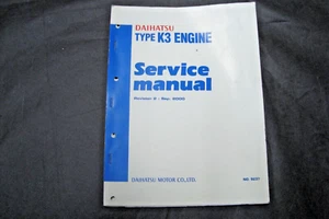 Daihatsu KE-VE 1298cc EFi Supplement Engine Factory Repair Werkstatthandbuch - Bild 1 von 6
