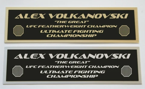 Alex Volkanovski UFC nameplate for signed autographed mma gloves photo or case Cover