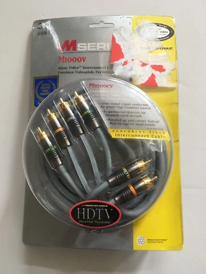 Cabo de vídeo componente Monster M1000CV 2M novo no pacote - Imagem 1 de 2