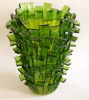 VENINI "RITAGLI" Vase Designed and signet by Fulvio Bianconi Lim. Edition Green