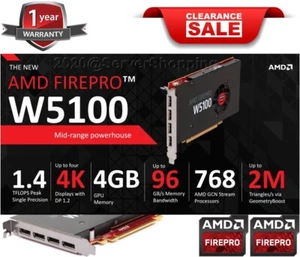 Dell AMD FirePro W5100 4Gb GDDR5 PCIe x16 Quad Port Graphics Card 0W2C47 W2C47 - Picture 1 of 10