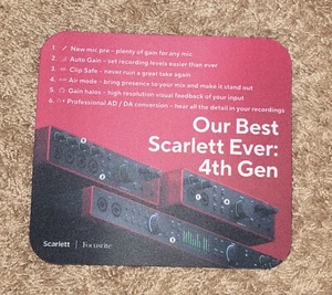  Scarlett Focuseite MousePad Non-Slip Waterproof PC Computer Laptop Office Desk  - Picture 1 of 2