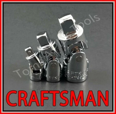 CRAFTSMAN TOOLS 3pc 1/4 3/8 1/2 ratchet wrench universal wobble flex socket set - Image 1 of 3