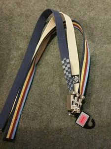 3 new canvas SKATER Belts M&S cool kids belts choose age group suit Boy Girl - Picture 1 of 3