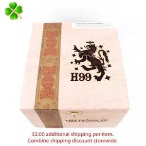 Caja de cigarros de madera vacía Liga Privada H99 Super Ancho 7" x 6,5" x 4,5" - Imagen 1 de 12