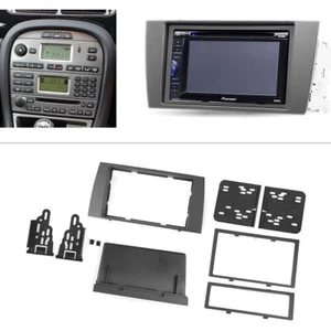Stereo Radio Fascia Panel 2 Din Frame Kit Fit For JAGUAR X-type 2002-2008 New - Picture 1 of 5