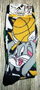 MENS LOONEY TUNES BUGS BUNNY 2 PAIR PACK CREW SOCKS - Picture 1 of 2