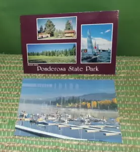 Lotto cartoline ID Idaho McCall Route 55 Ponderosa State Park Payette Lake inutilizzate - Foto 1 di 4