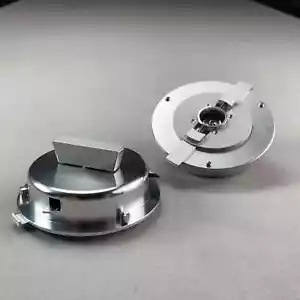 Nuovo 1 paio di adattatori Nab Hub argento polacco per registratori NAGRA - T / NAGRA - TI - Foto 1 di 8