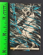 Vintage 1937 Deep Sea Diver Edward Ellsberg Thrilling Moments Donut D146 Card