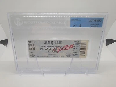 Giancarlo Stanton 2008 Signed Ticket Rookie JSA Authentic BGS - Image 1 of 4