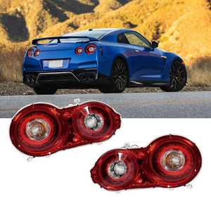 Fits Nissan GTR R35 09-24 LED Red Rear Tail Lights Upgrade 09-17 + Brake Lamps - Foto 1 di 7