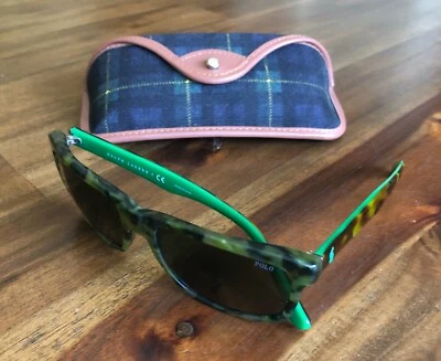 Gafas de sol Polo Ralph Lauren PH4098 verde camuflaje con estuche a cuadros Polo RL azul/verde Foto 1 de 4