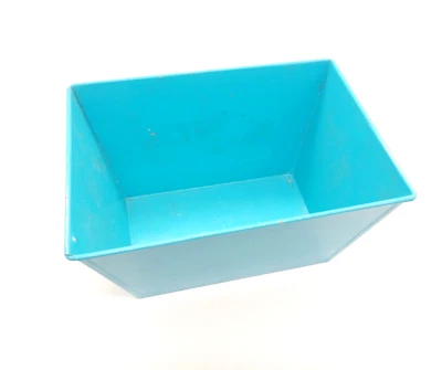 Caja metálica decorativa vintage jardinera exhibición decoración del hogar Foto 1 de 4