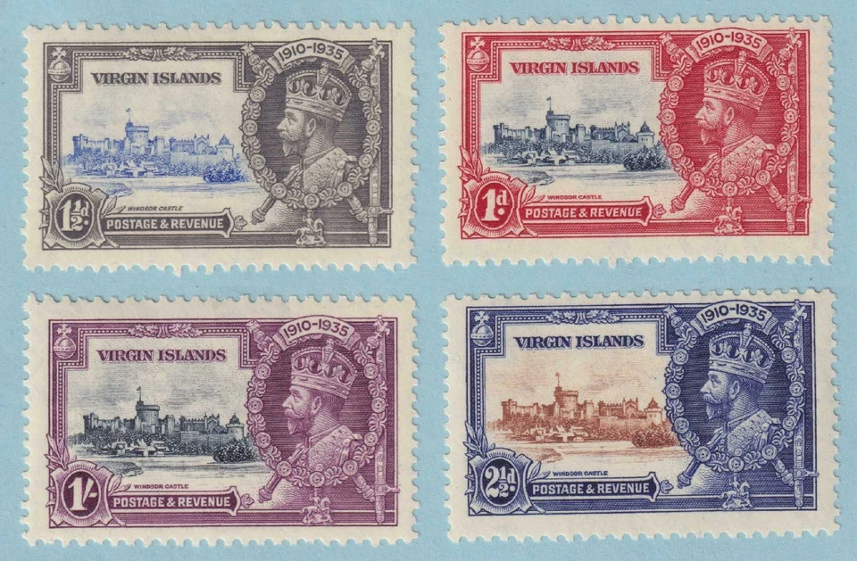 ISLAS VÍRGENES BRITÁNICAS 69 - 72 COMO NUEVAS NUNCA ARTICULADAS OG ** JUEGO JUBILEO PLATA - V077 Foto 1 de 1