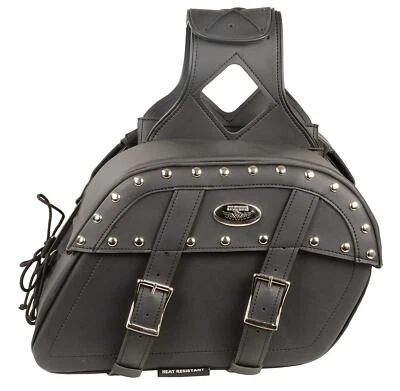 ALFORJAS RÍGIDAS CON TACHUELAS PVC 15" W PARA KAWASAKI con BOLSILLO PARA PISTOLA - KSAEG Foto 1 de 3