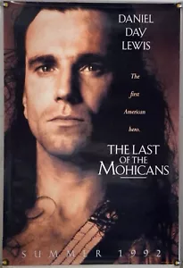 PÓSTER ORIGINAL DE UNA HOJA DE PELÍCULA EL ÚLTIMO DE LOS MOHICANOS DS (1992) - Imagen 1 de 1