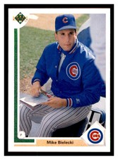1991 Upper Deck #597 MIKE BIELECKI Chicago Cubs ~C1G