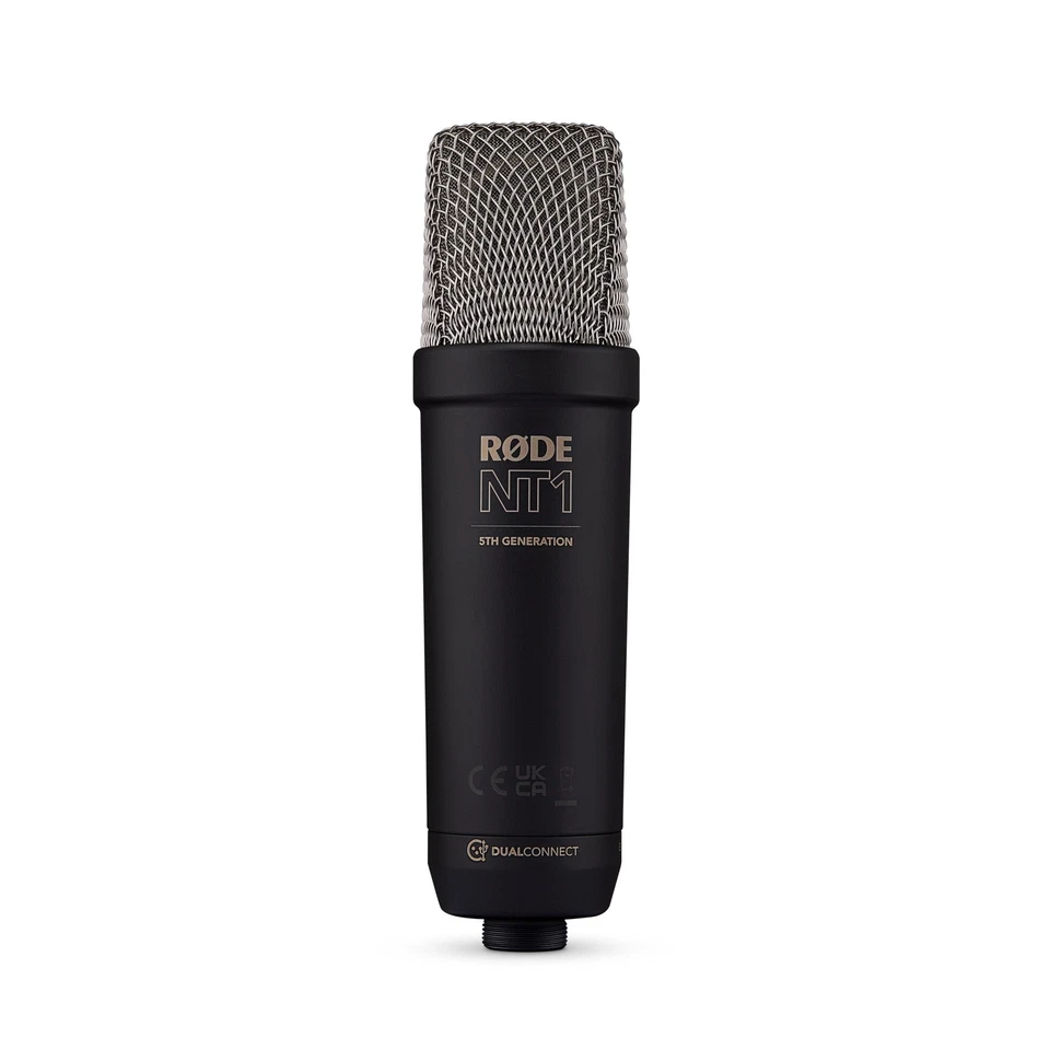 RODE NT1 5th Generation Large-Diaphragm Cardioid Condenser Microphone, Black - Image 1 of 1
