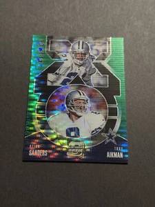 Contenders Optic Xs and Os Green Pulsar #21 2020 Deion Sanders/Troy Aikman 27/04 - Imagen 1 de 3