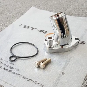 Polished Thermostat Housing for small block Ford Mustang 260 289 302 351W SBF v8 - Bild 1 von 4