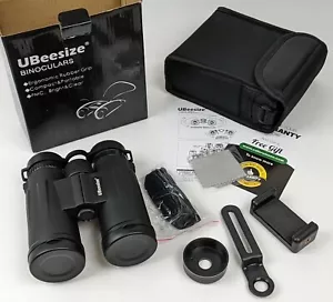 Waterproof Binoculars Compact 12x42 UBeesize with Universal Phone Holder NEW - Picture 1 of 6