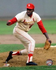BOB GIBSON ~ 8x10 Color Photo Picture ~ Mound Throw ~ St. Louis Cardinals