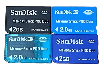 Sandisk 2GB Sony PSP Memory Stick Pro Duo Memory Card Camera Memory Genuine - Image 1 of 2