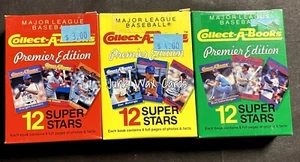 1990 lote de libros de colección serie 1 juegos de 1, 2 y 3 con Griffey, Ruth, Clemens y Ryan - Imagen 1 de 5